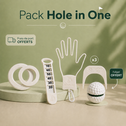 Pack Hole-in-One — 4 accessoires + Fidget OFFERT + Port gratuit