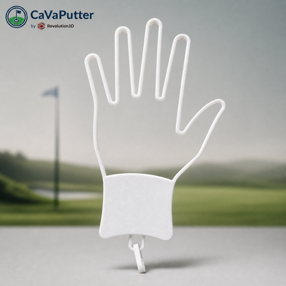 Sécheur de gant de golf blanc imprimé 3D, support en forme de main