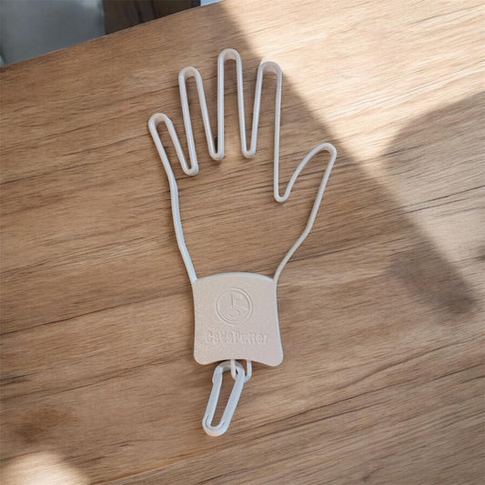 Sécheur de gant de golf blanc imprimé 3D, support en forme de main